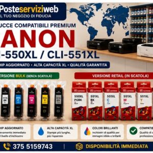 Cartucce Compatibili Canon PGI-550XL / CLI-551XL Premium