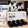 Toner Compatibile Canon 067H Alta Capacità – Varianti Nero, Ciano, Magenta e Giallo