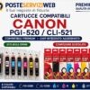 Cartucce Compatibili Canon PGI-520 / CLI-521 Premium