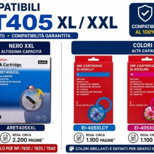Cartucce Compatibili Epson T405XL / T405XXL Premium (Serie Valigia)