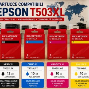 Cartucce Compatibili Epson T503XL Premium (Serie Peperoncino)