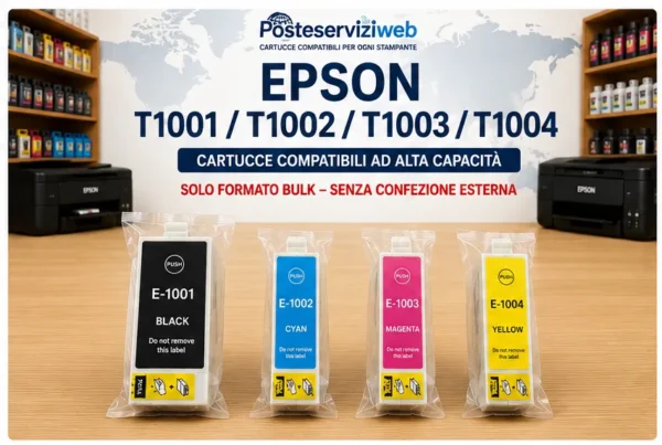 Cartucce Compatibili Epson T1001 / T1002 / T1003 / T1004