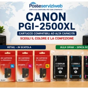 Cartucce Compatibili Canon PGI-2500XL - Alta Capacità per Serie MAXIFY (PGI-2500)