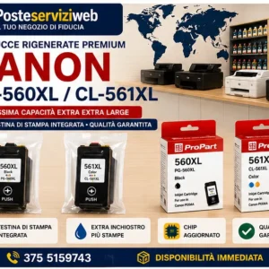Cartucce Rigenerate Premium Canon PG-560XL / CL-561XL