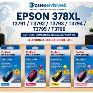 Cartucce Compatibili Epson 378XL T3791-T3796
