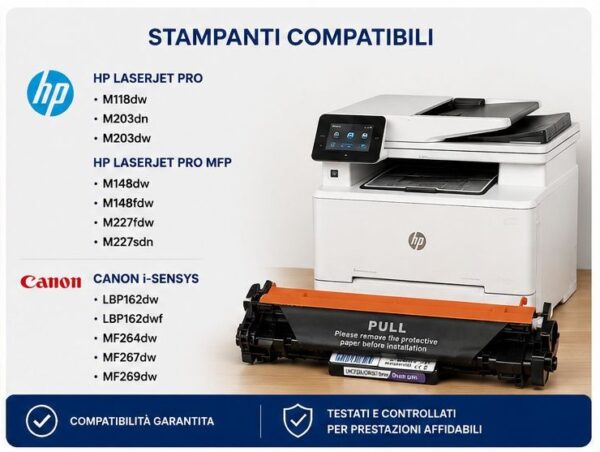 amburo Compatibile HP CF232A 32A / Canon CRG051 Drum Tamburo Compatibile HP CF232A 32A Canon CRG051 Drum 2170C001 | 23.000 Pagine | M118 M148 M203 M227 LBP162 MF264 MF267 MF269