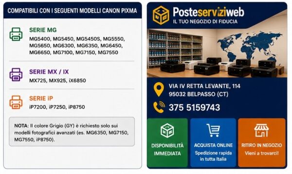 Cartucce Compatibili Canon PGI-550XL / CLI-551XL Premium Cartucce Compatibili Canon PGI-550XL / CLI-551XL Premium