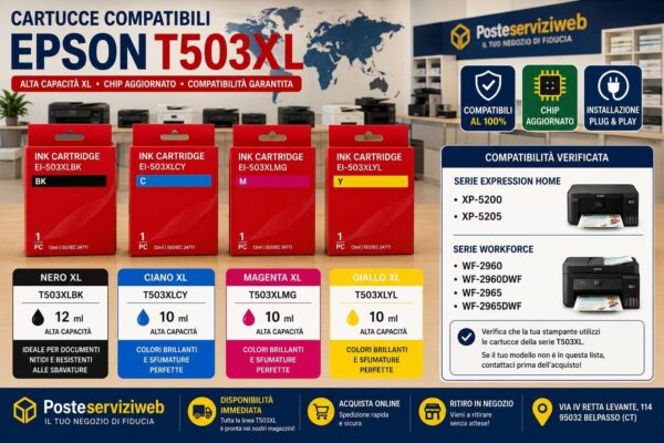 Cartucce Compatibili Epson T503XL Premium (Serie Peperoncino) Cartucce Compatibili Epson T503XL Premium (Serie Peperoncino)