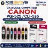 Cartucce Compatibili Canon PGI-525 / CLI-526 Premium