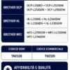 TN2320 Toner Compatibile Brother TN2320 Nero con Varianti Standard e XL per HL-L2300 DCP-L2500 MFC-L2700