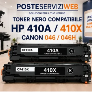 Toner Nero Compatibile HP 410A / 410X – Canon 046 / 046H