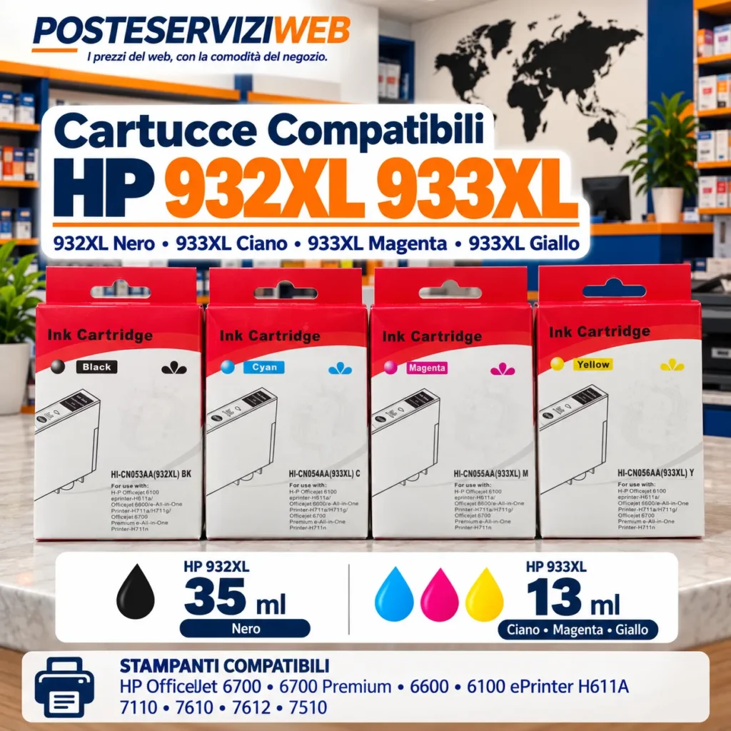 Cartucce Compatibili HP 932XL 933XL