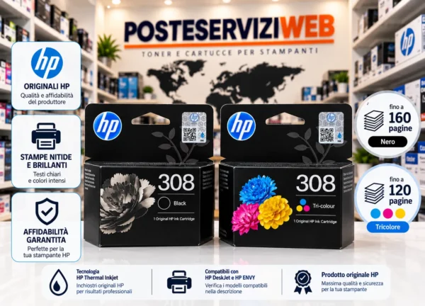 HP 308_risultato Cartucce originali HP 308